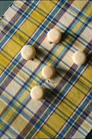 PACK OF CHECK COTTON PLACEMATS (PACK OF 2) - Yellow by Zara