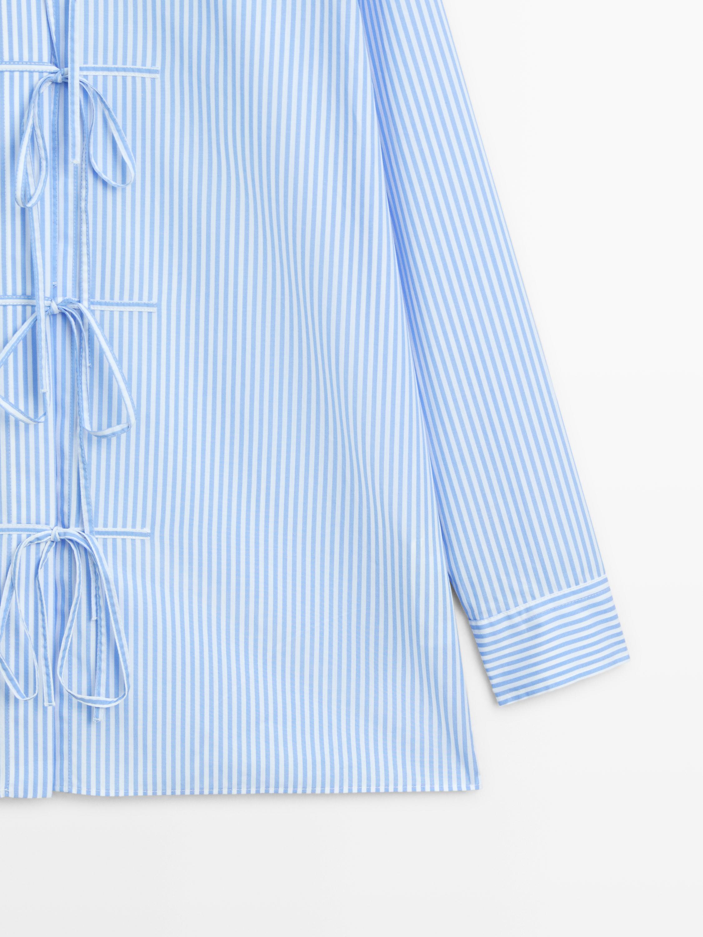 Chemise à rayures 100 % coton