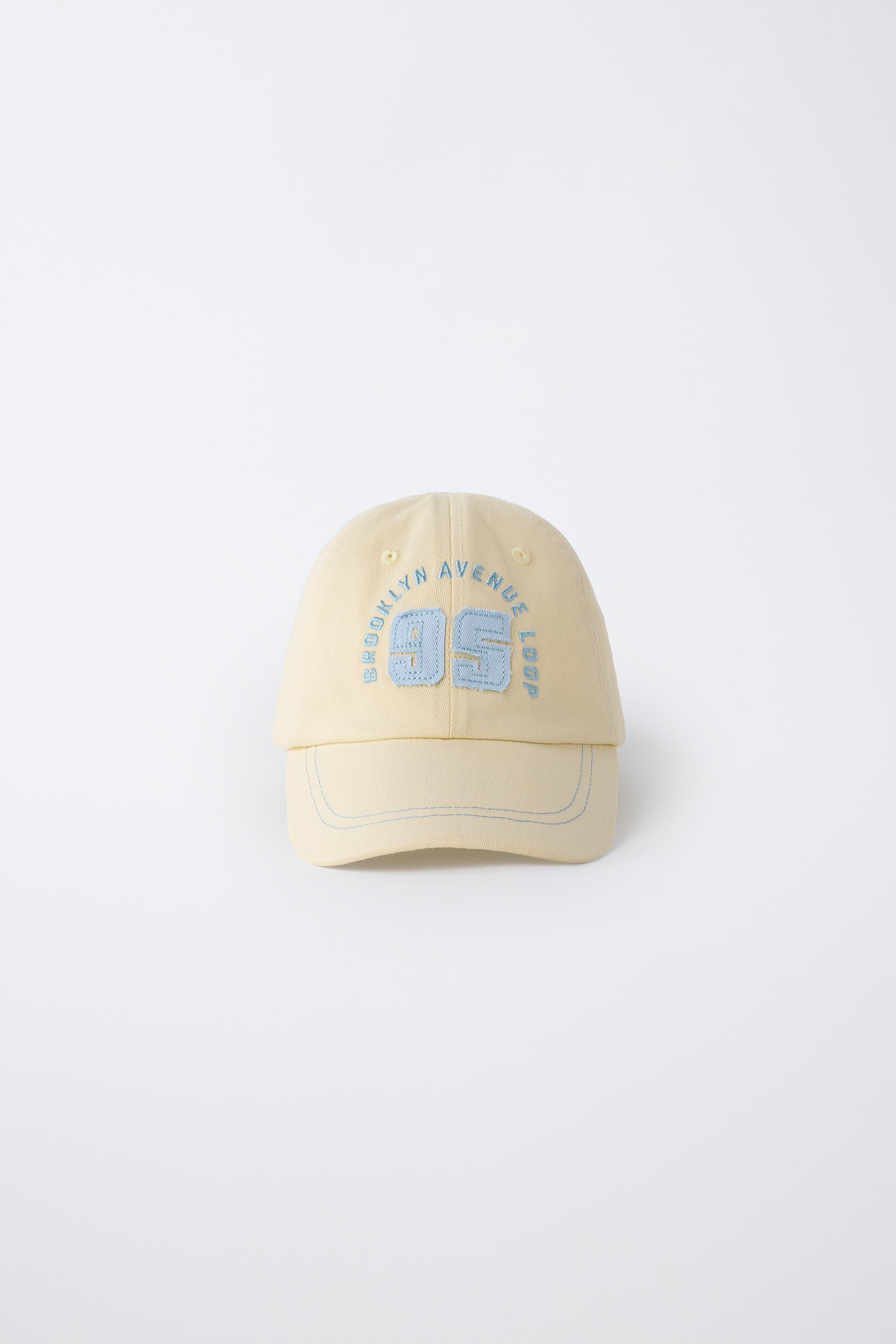 VARSITY EMBROIDERED CAP - Yellow | ZARA United States