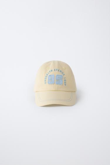 VARSITY EMBROIDERED CAP - Yellow by Zara - Image 0