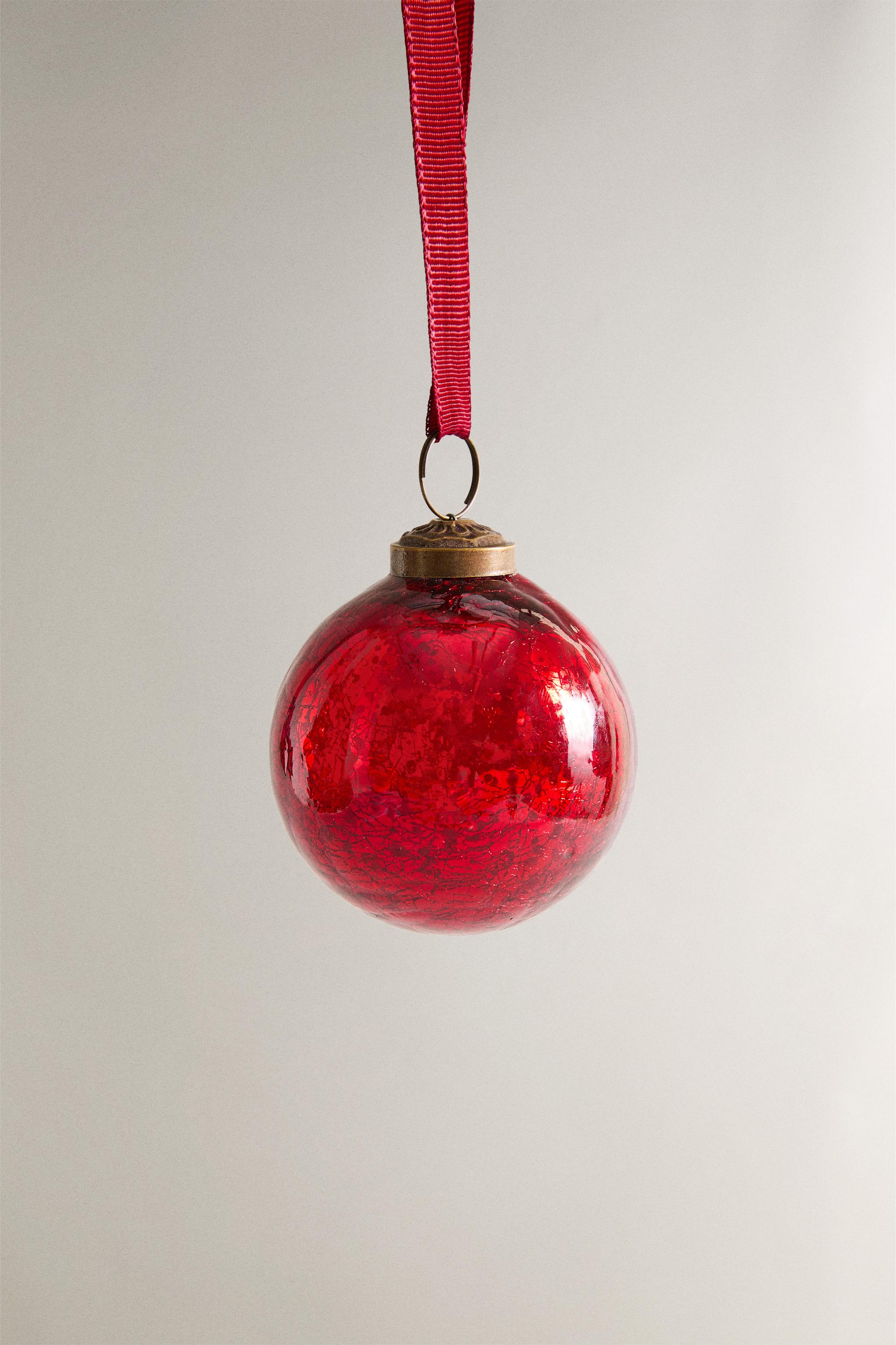 RED CHRISTMAS BALL TREE ORNAMENT