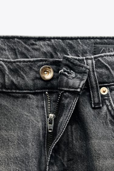 JEANS ZW COLLECTION ANKLE RELAXED TIRO MEDIO - Negro de Zara