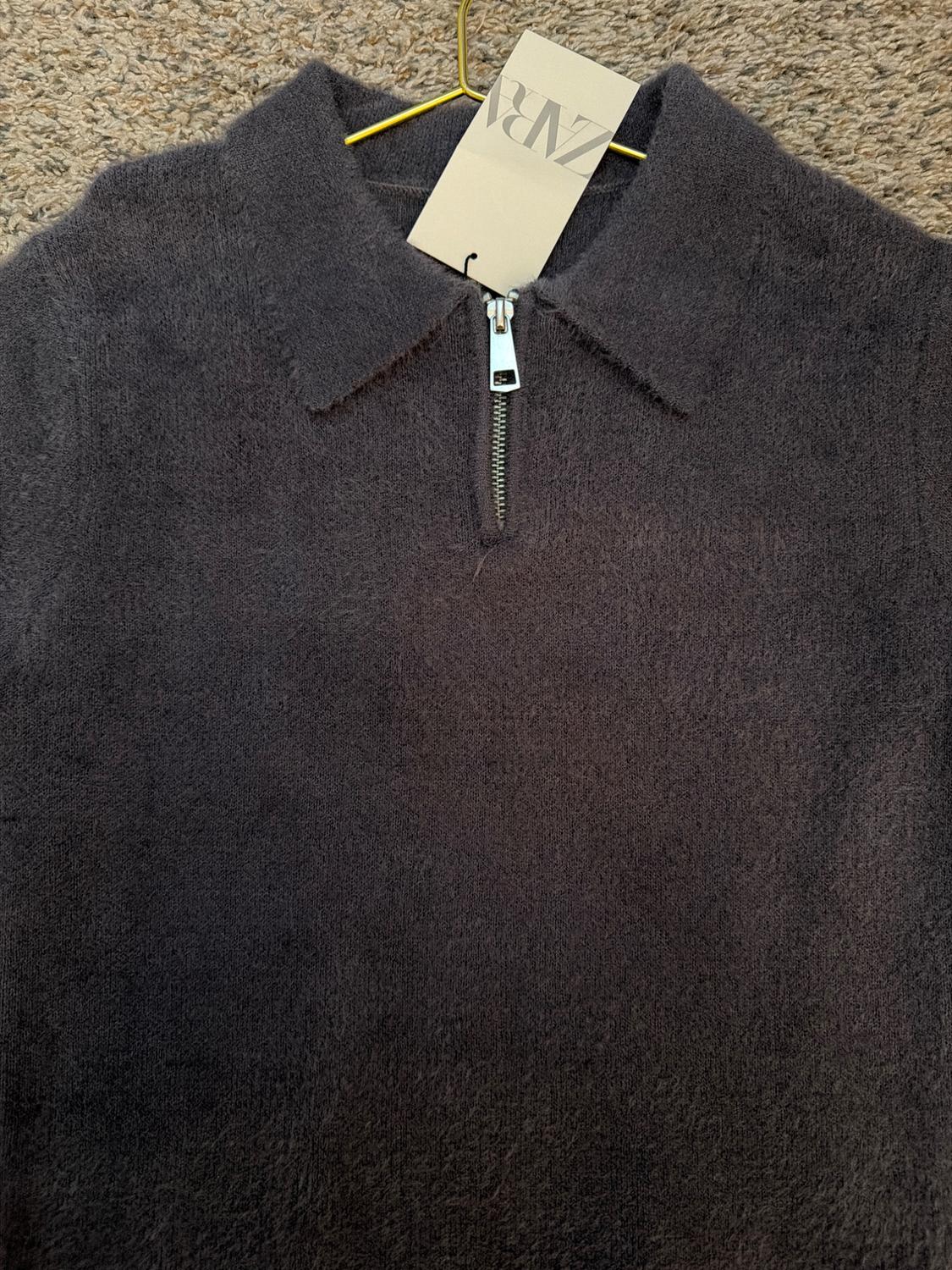 FAUX FUR POLO SHIRT - Image 2