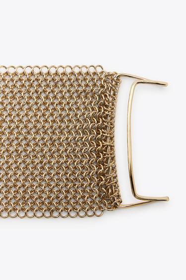 METAL MESH BRACELET - Golden by Zara - Image 1