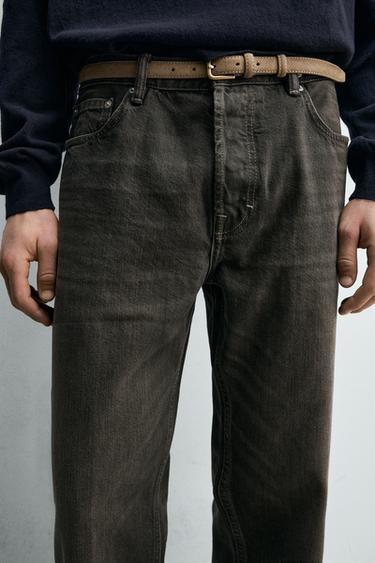 STRAIGHT-LEG JEANS - Brown by Zara - Image 5