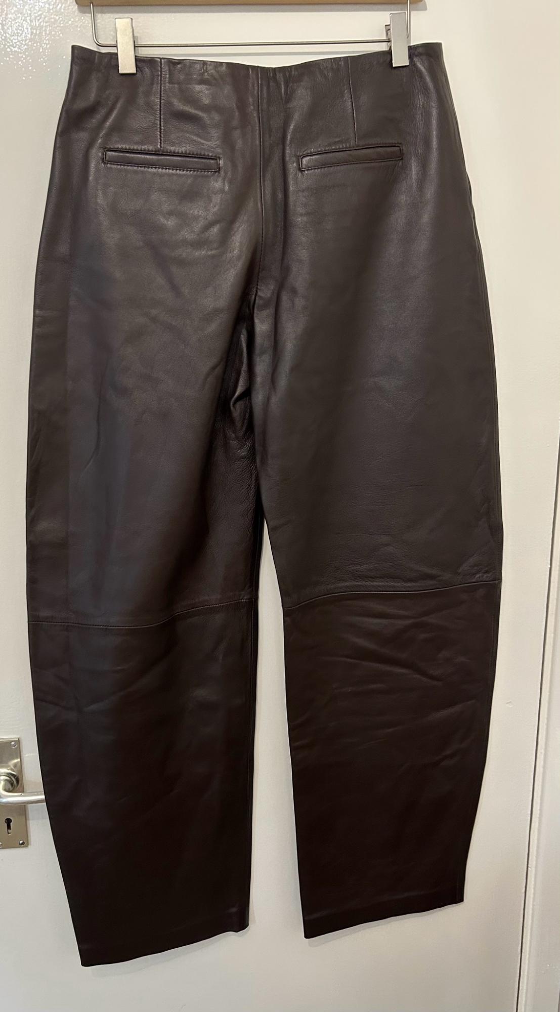 ZW COLLECTION 100% LEATHER BALLOON TROUSERS - Image 2