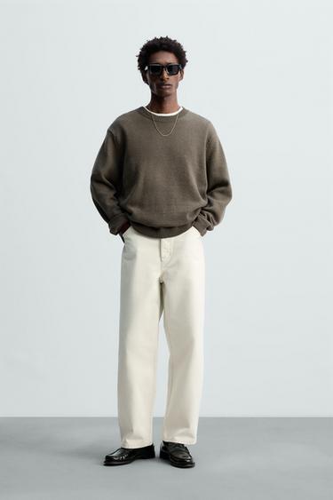 JEANS RELAXED FIT - Blanco roto de Zara - Imagen 0