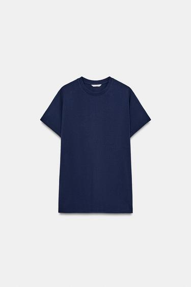 MAGLIETTA CON SPALLA BASSA - Blu di Zara