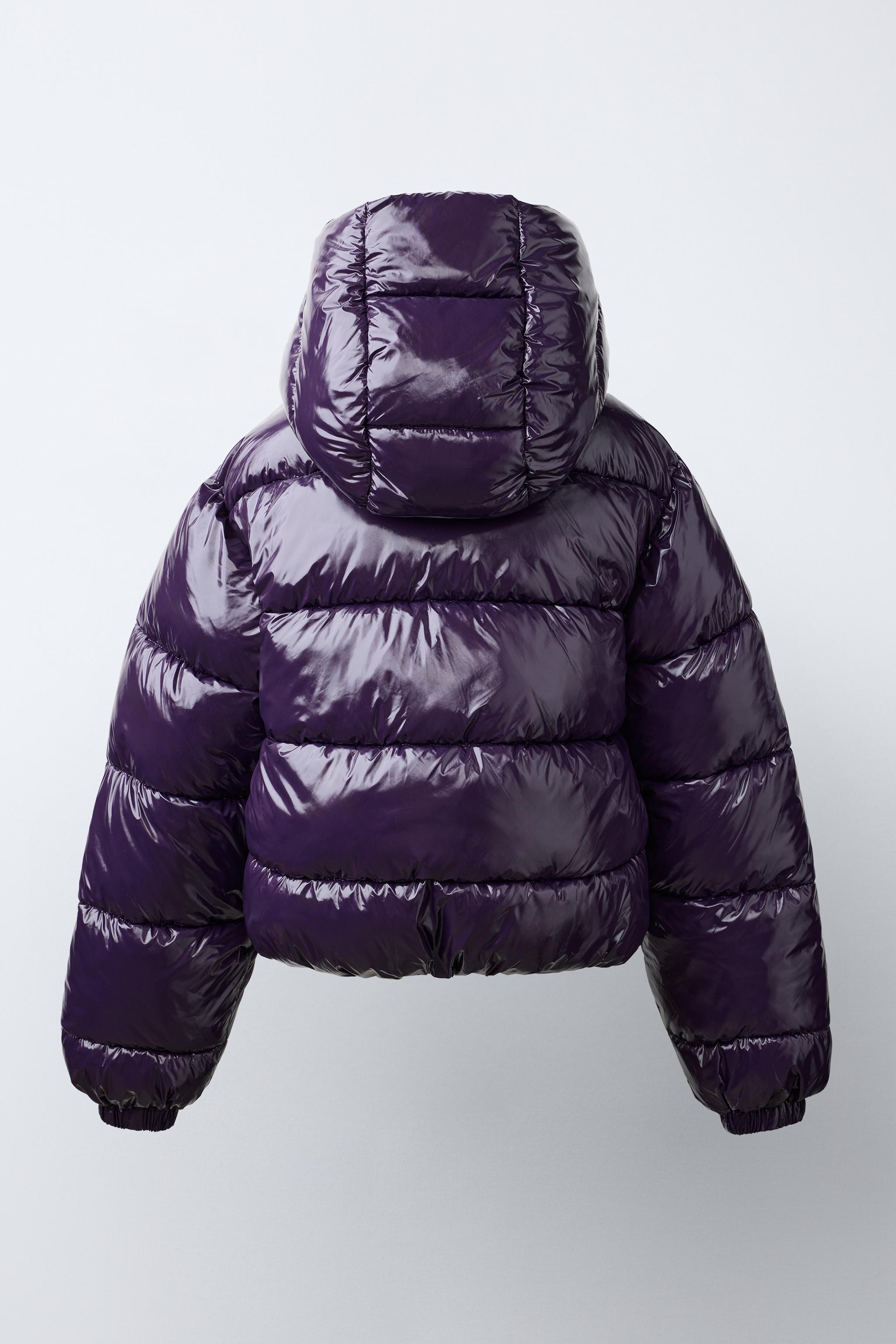 BLOUSON REMBOURRÉ CAPUCHE BRILLANT