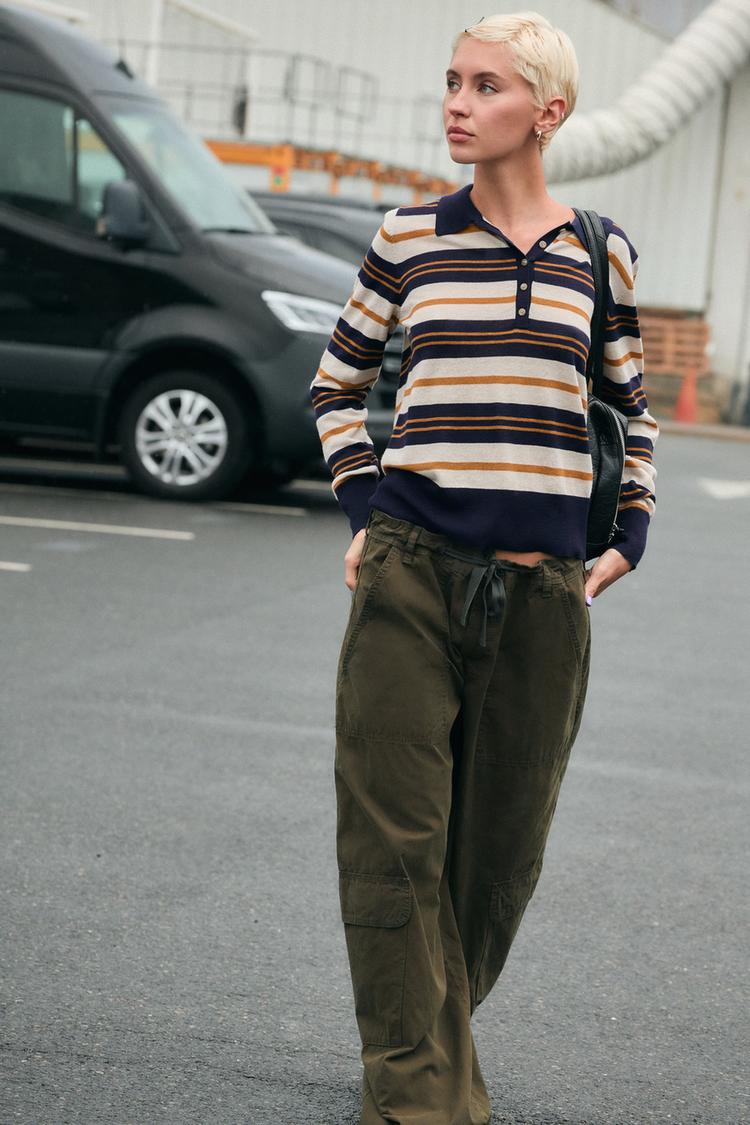 STRIPED POLO JUMPER