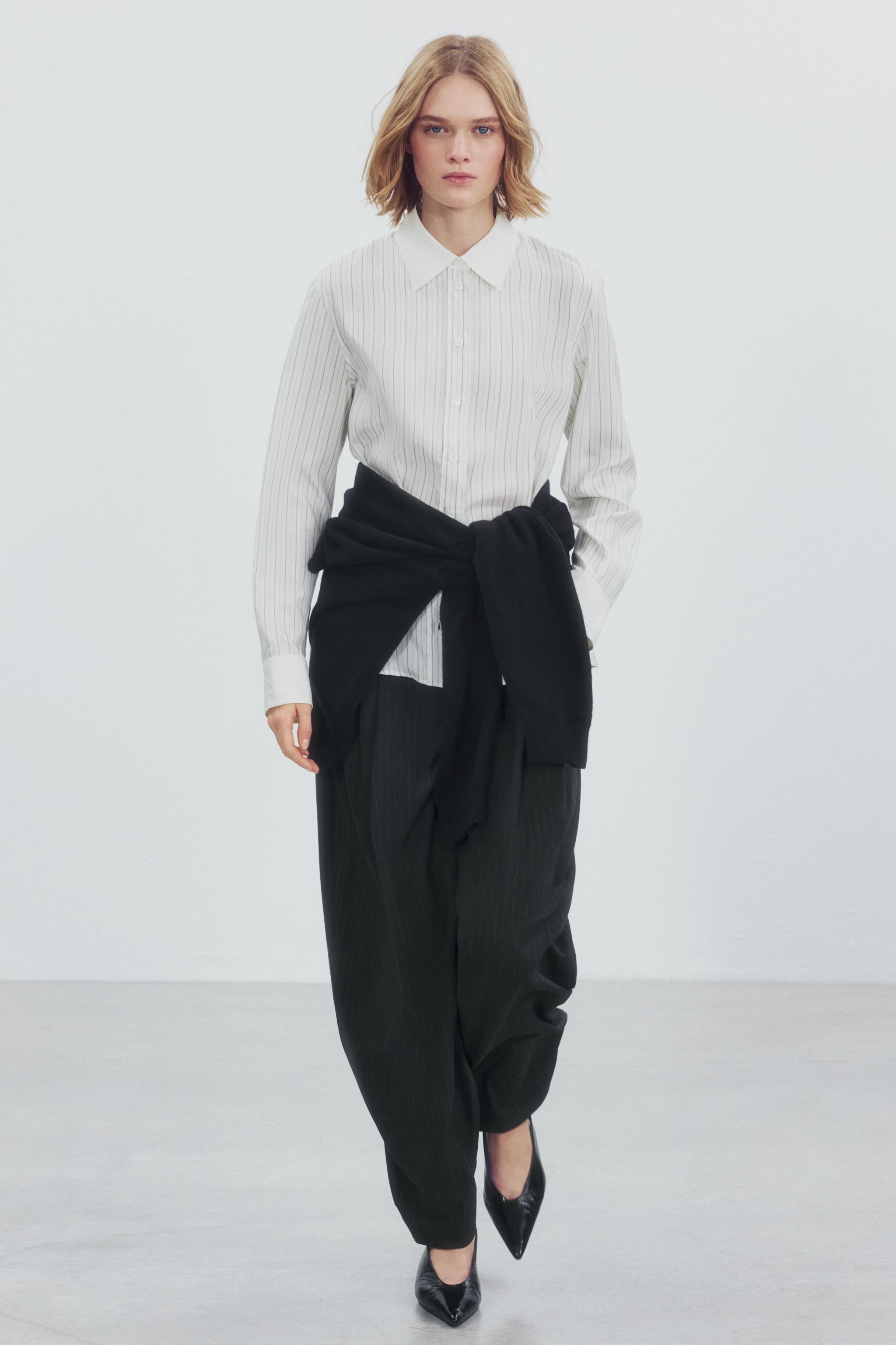 PANTALON BARREL RAYURES ZW COLLECTION