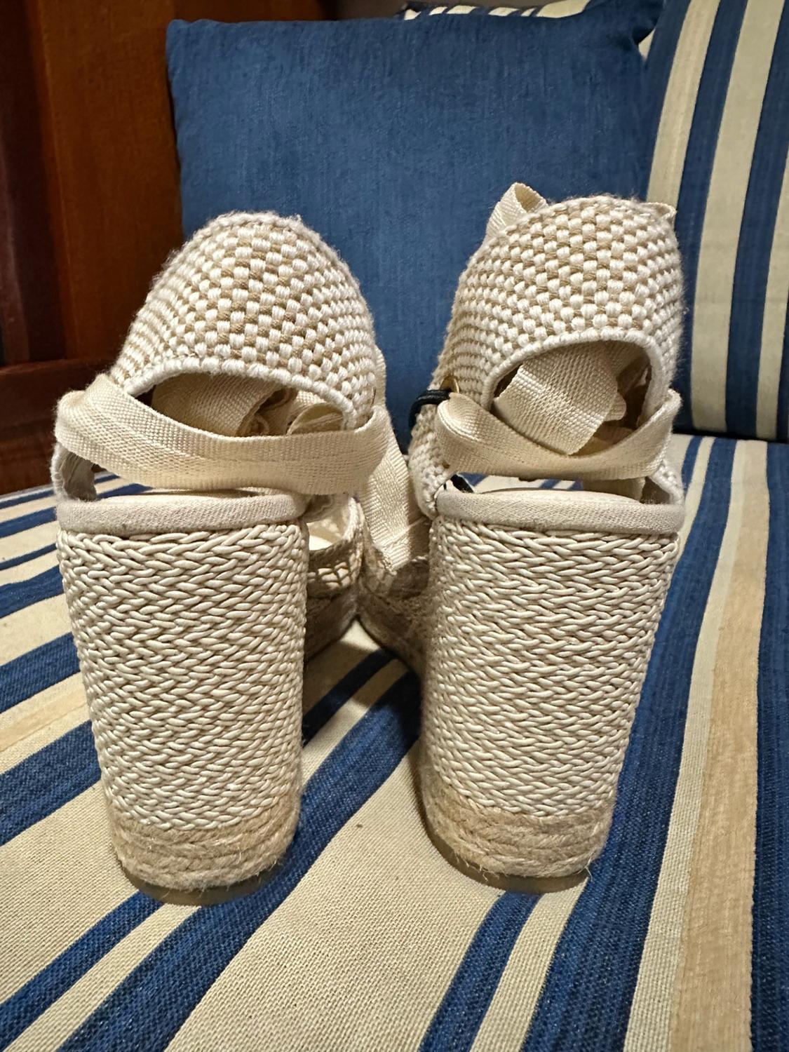WOVEN WEDGE SANDALS - Image 3