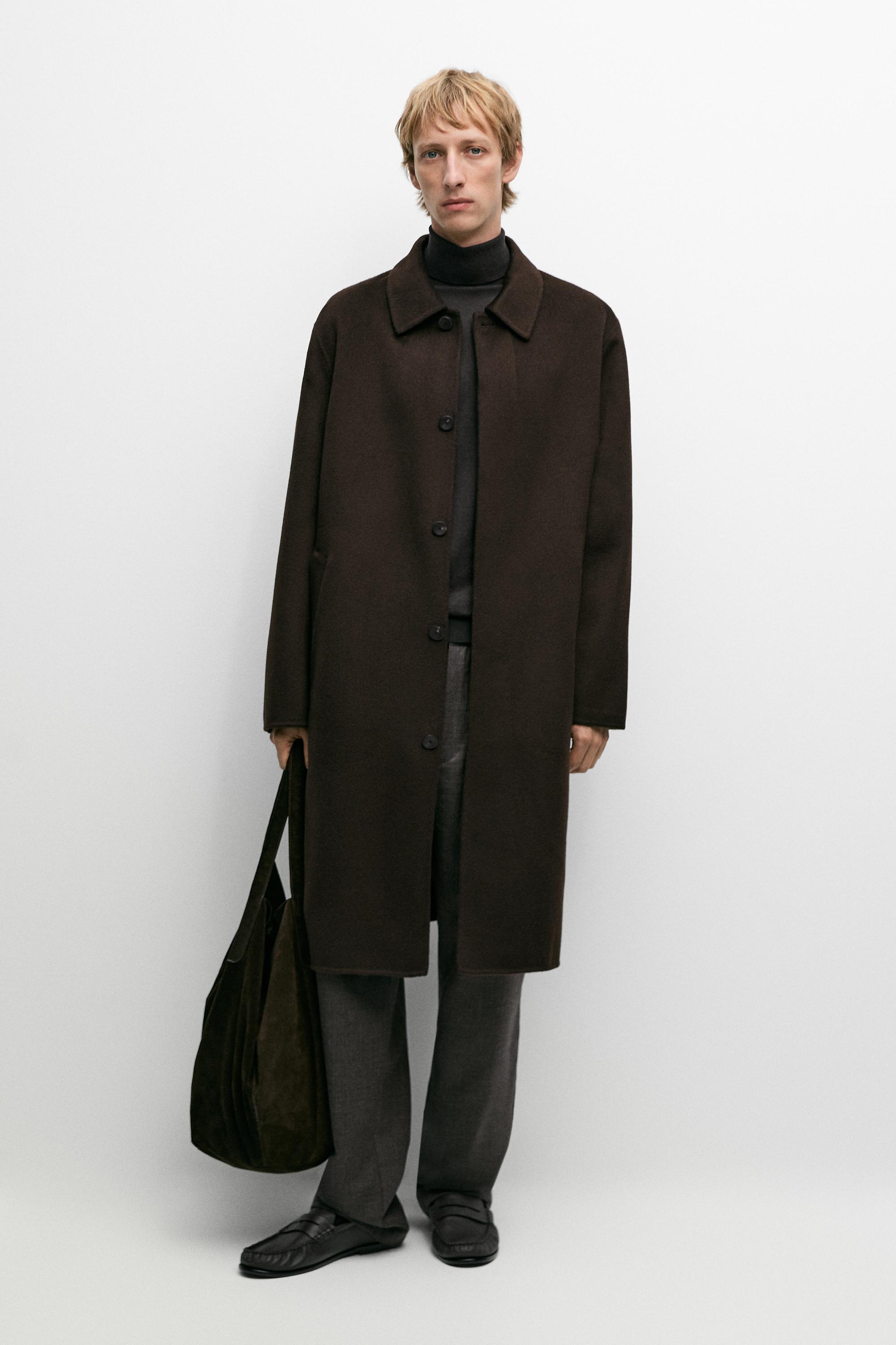 Manteau en double étoffe 100 % cachemire