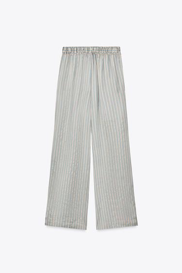 STRIPED PYJAMA TROUSERS ZW COLLECTION - striped by Zara - Image 8