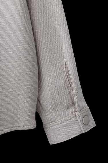 Zara COMFORT OVERSHIRT - Light beige