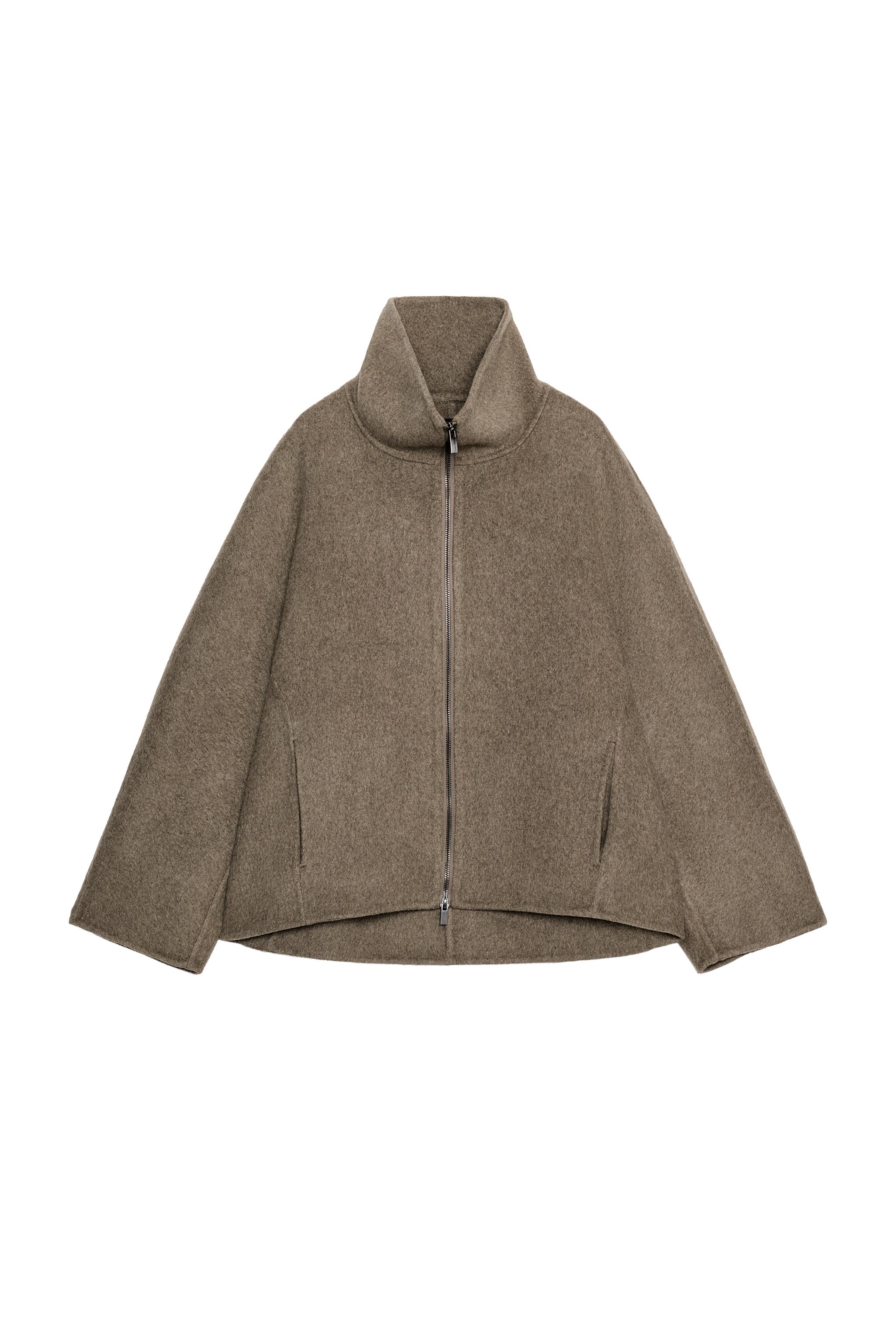 SHORT WOOL BLEND COAT ZW COLLECTION - Black | ZARA United Kingdom