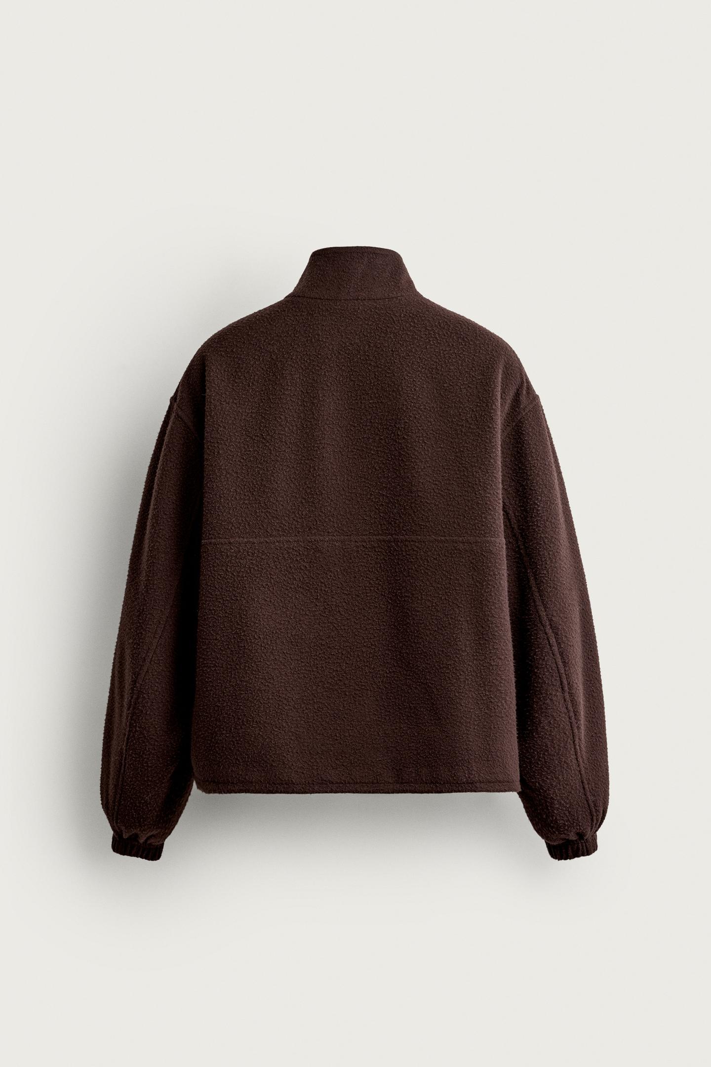 Мужская куртка Zara Manteco® Wool Blend Kangaroo, цвет: Тёмный сливовый — фото 6