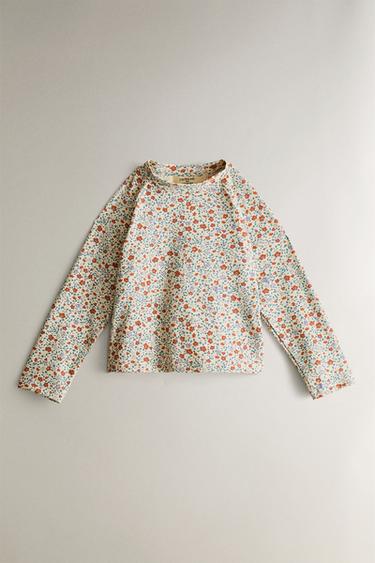 T-SHIRT ENFANT PLAGE FLEURS - Sable de Zara - Image 0