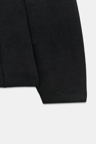 INTERLOCK JUMPER WITH DARTS - Black by Zara - Image 7