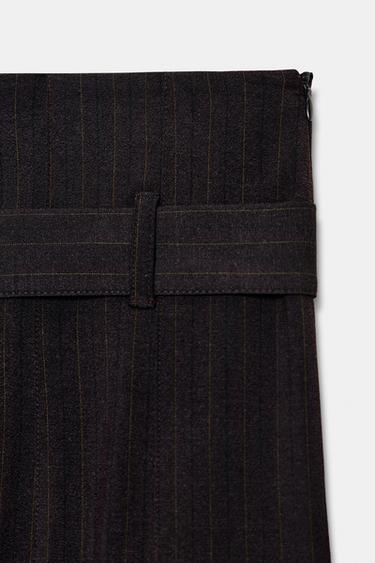 JUPE BIMATIÈRE AVEC CEINTURE ZW COLLECTION - Multicolore de Zara - Image 7