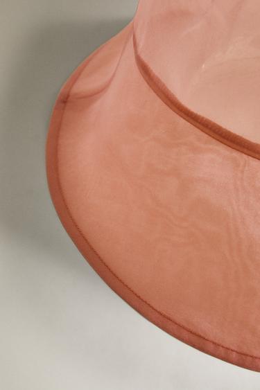 SEMI-SHEER ORGANZA HAT - Pink by Zara - Image 2