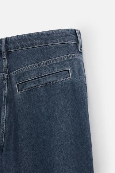 STRAIGHT-LEG CHINO JEANS - Mid-blue by Zara - Image 9