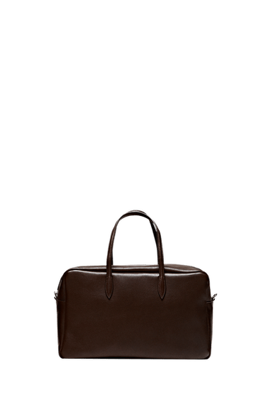 Medium duffle bag in nappa leather — Brown 1