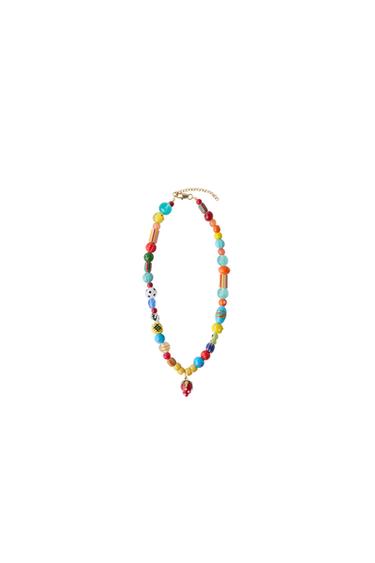 COLLAR ABALORIOS - Multicolor de Zara