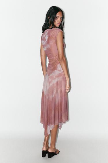 GATHERED TULLE DRESS - Pinks by Zara - Image 5
