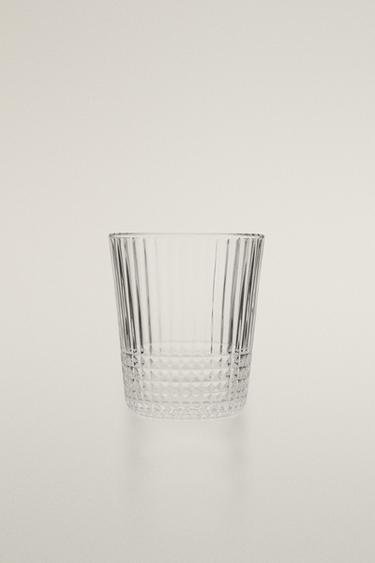 GLAS MIT GEOMETRISCHEM RELIEF - Transparent von Zara - Bild 0