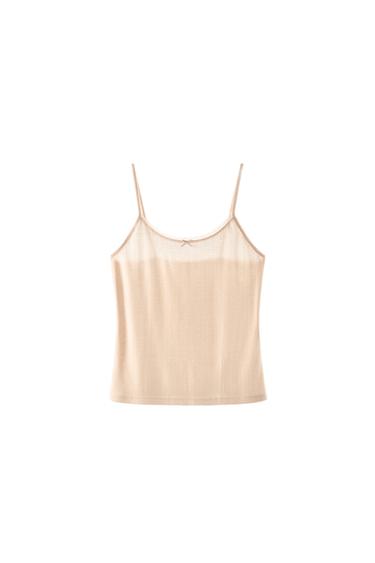 TOP TIRANTES POINTELLE LAZO - Rosa palo de Zara
