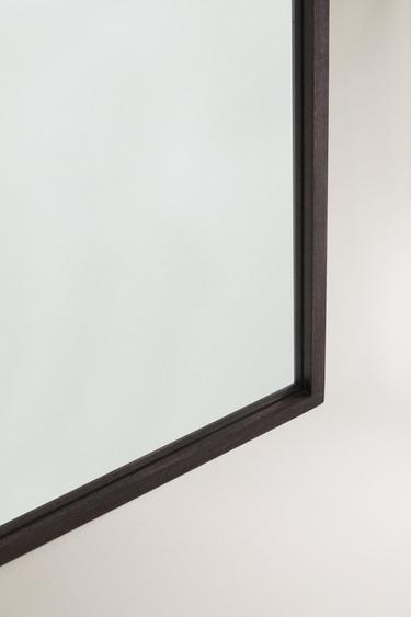 WOODEN FRAME MIRROR - Dark brown by Zara - Image 1