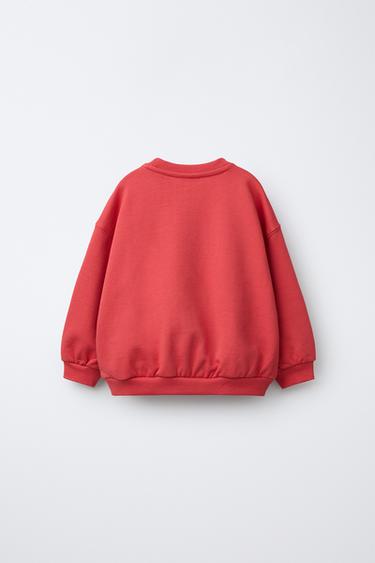 SWEAT BRODÉ ANIMAL - Rouge soutenu de Zara - Image 1