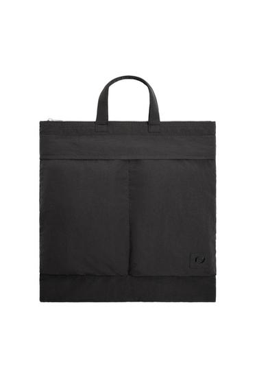 NYLON SHOPPER BAG - Black by Zara
