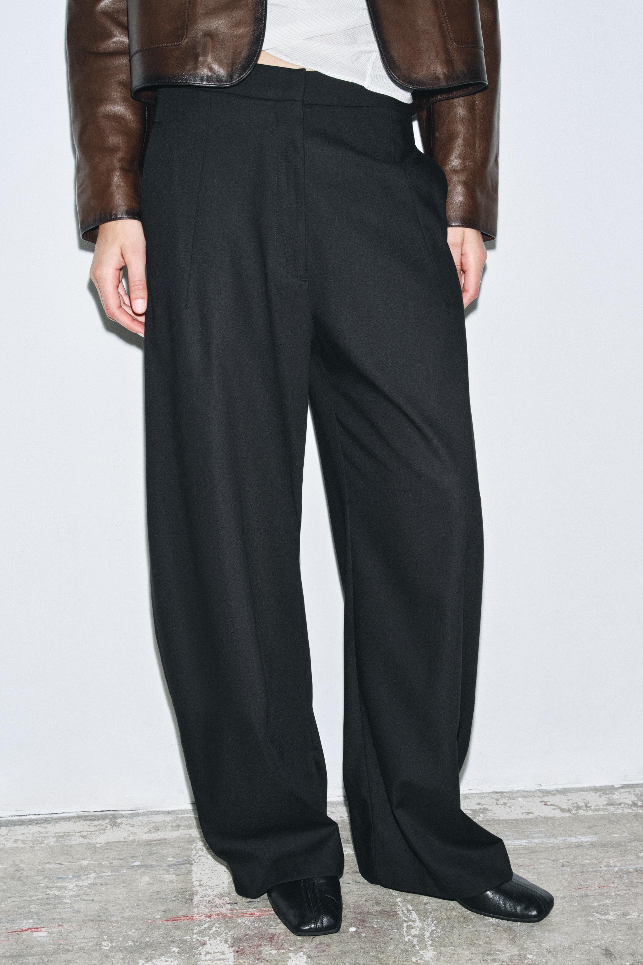ZW COLLECTION FLOWY BALLOON PANTS - Black | ZARA United States