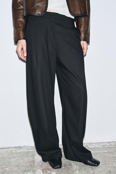 PANTALON BALLON FLUIDE ZW COLLECTION - Noir de Zara - Image 1