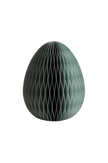 DECORATIVE PAPER EASTER EGG DECORATIONS - Blue grey by Zara
