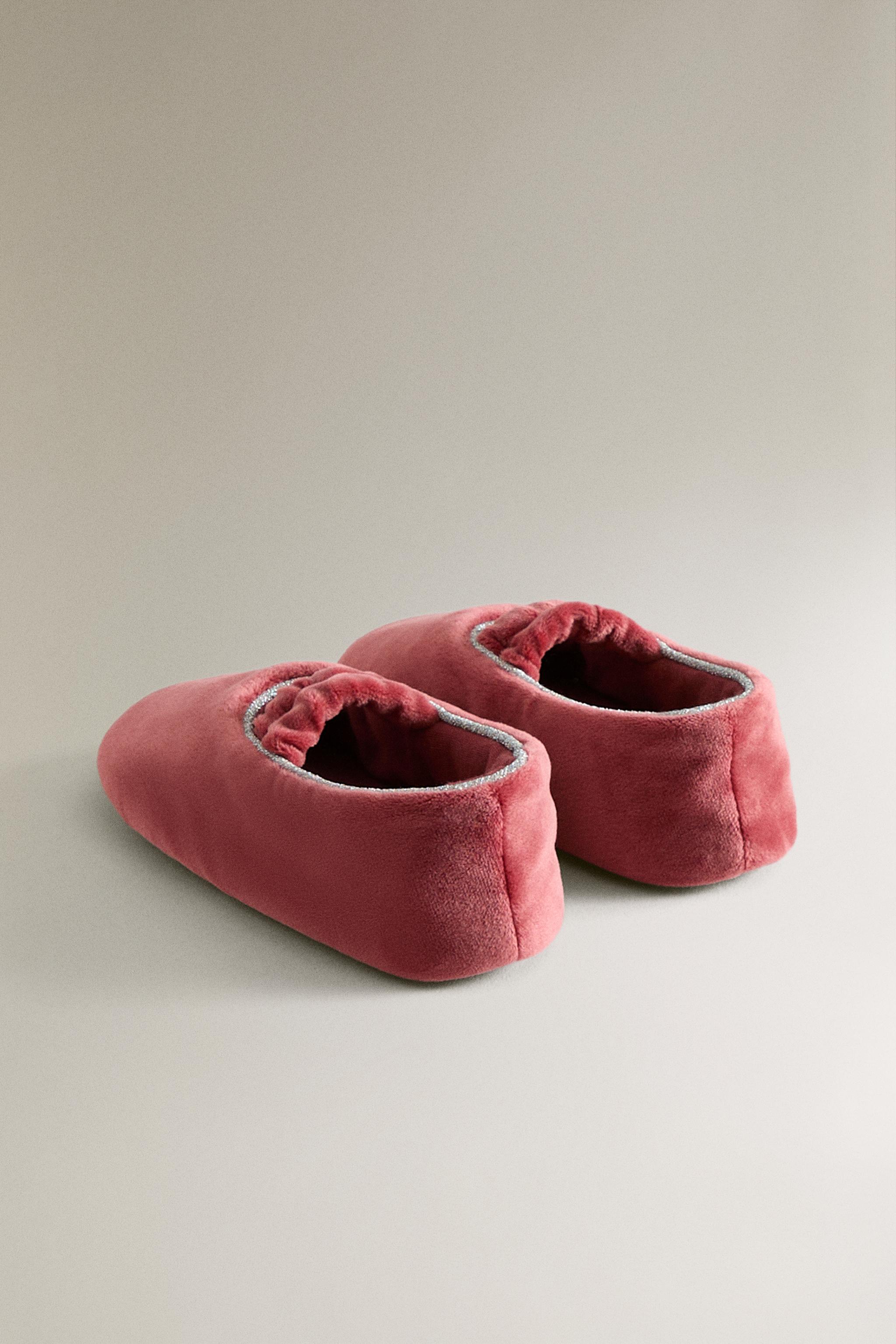 KIDS' VELVET BALLET FLATS