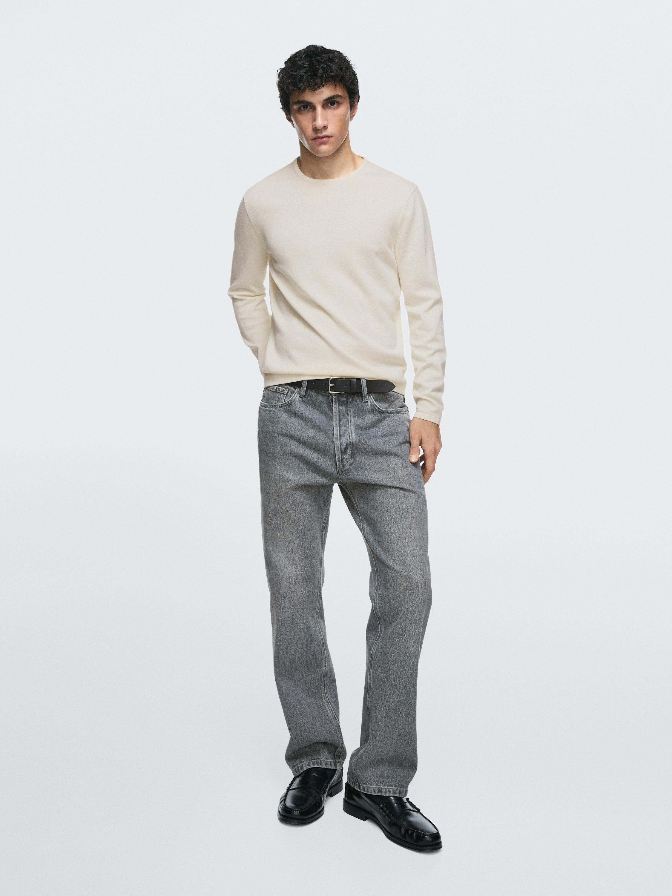 Straight-leg jeans