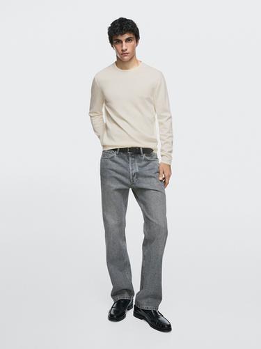 Jean straight - Gris bleu de Zara - Image 0