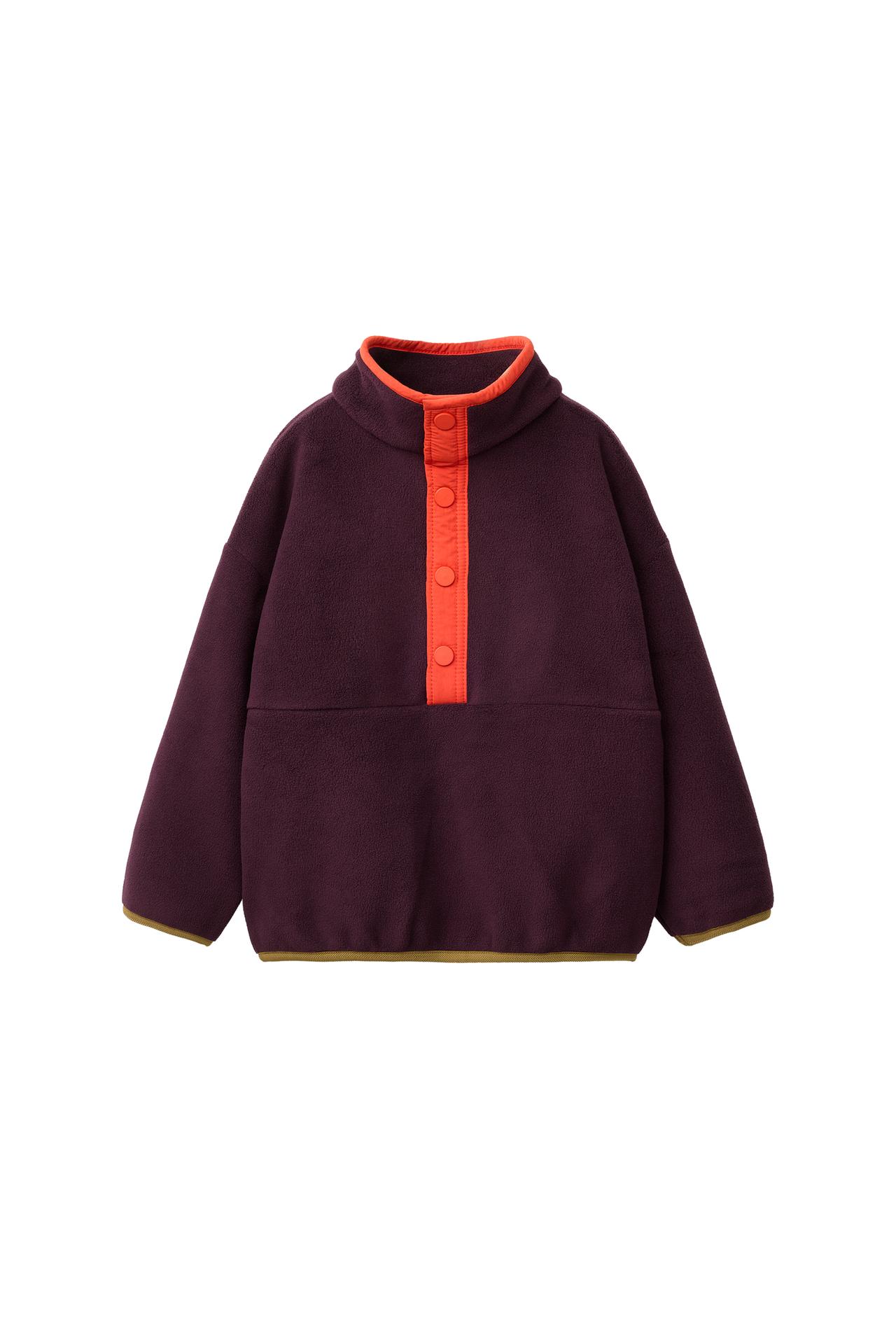 COLOURBLOCK FLEECE-LINED SWEATSHIRT