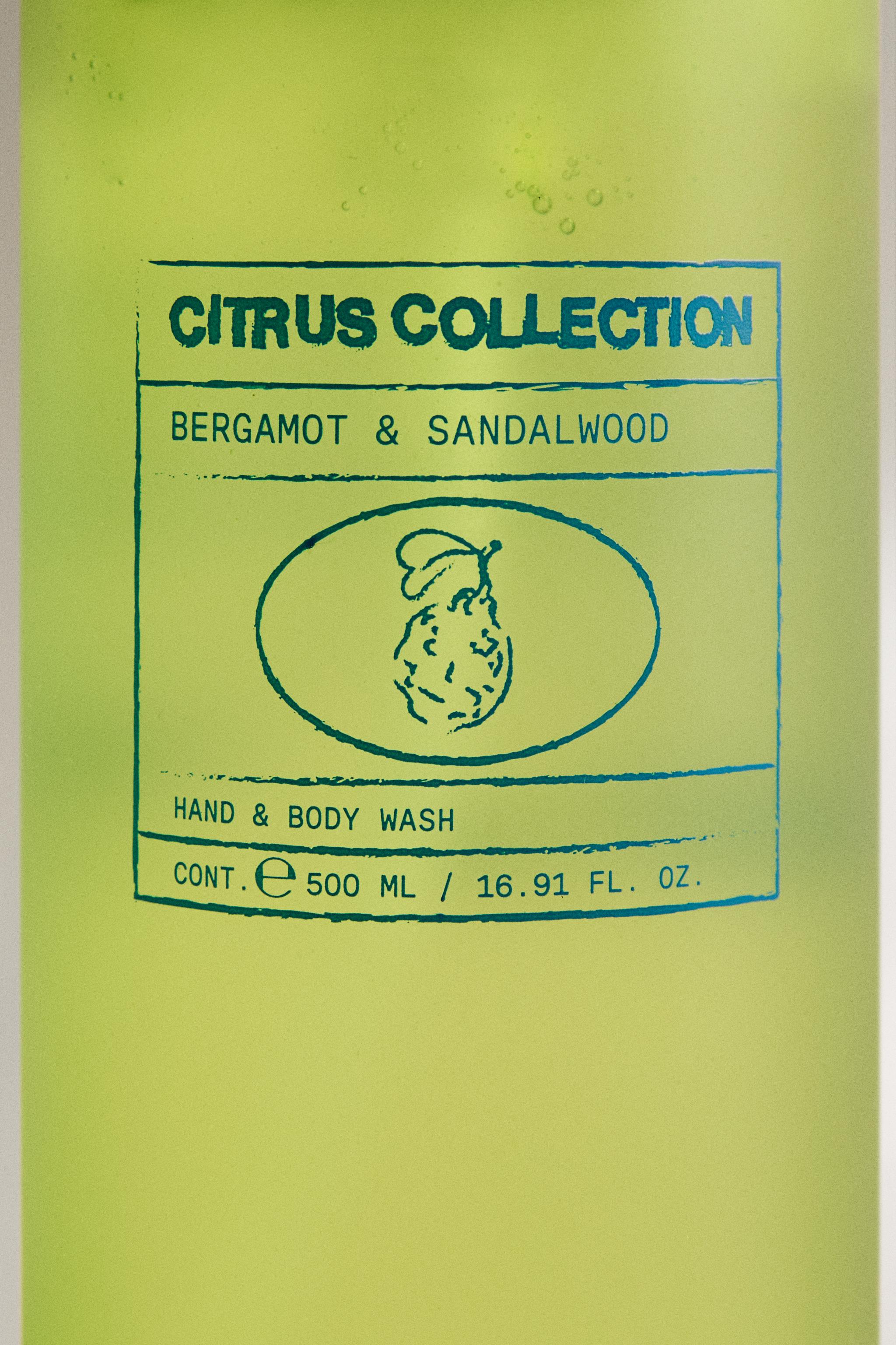 (500 ML) BERGAMOT & SANDALWOOD LIQUID HAND AND BODY SOAP