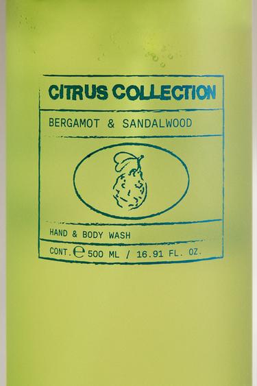 (500 ML) BERGAMOT & SANDALWOOD LIQUID SOAP - Ecru / Green by Zara - Image 3