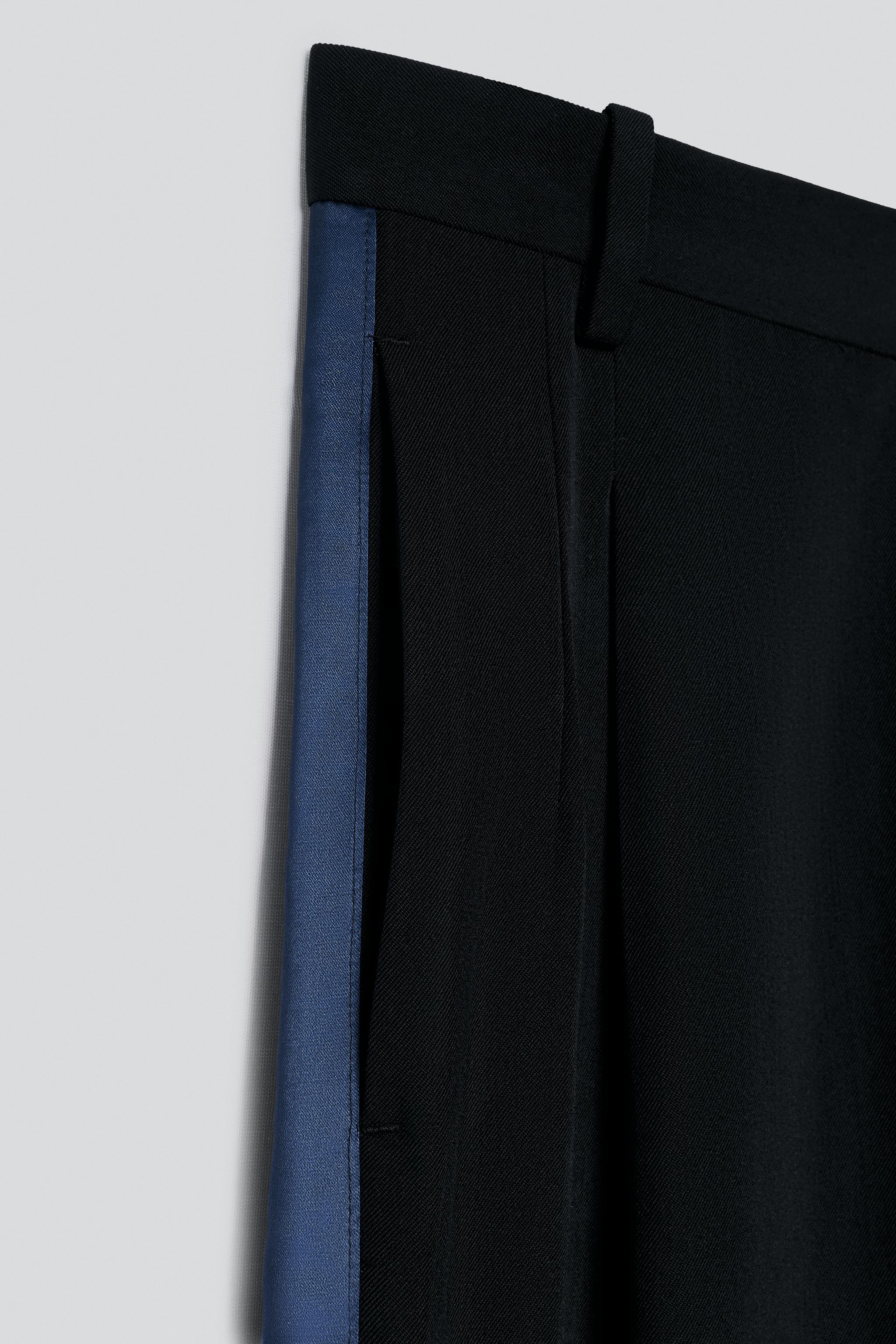 PANTALON DE COSTUME SMOKING 100% LAINE