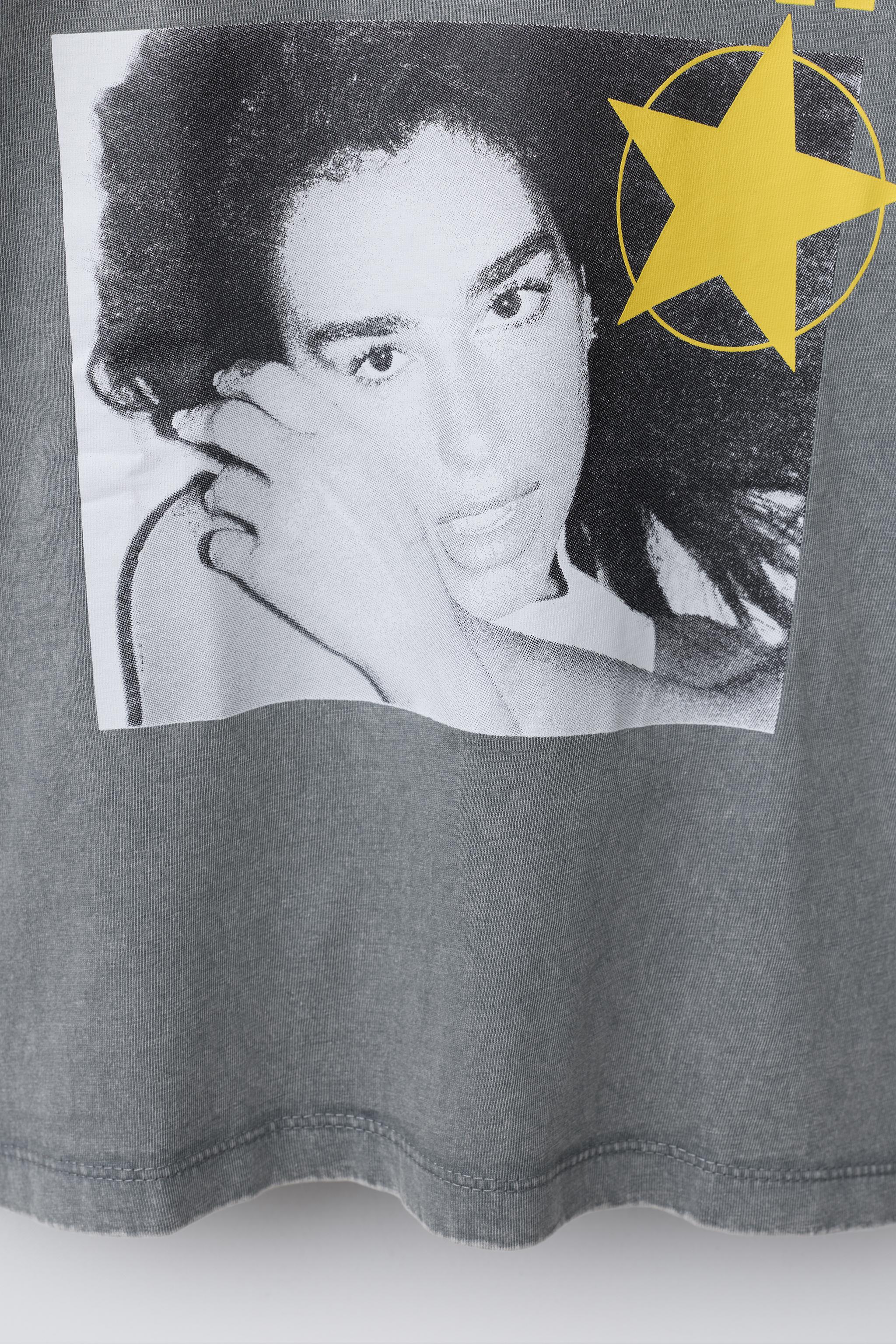 トップス Dua Lipa ZARA DUA LIPA © PRINT T-SHIRT - Gray | ZARA Canada