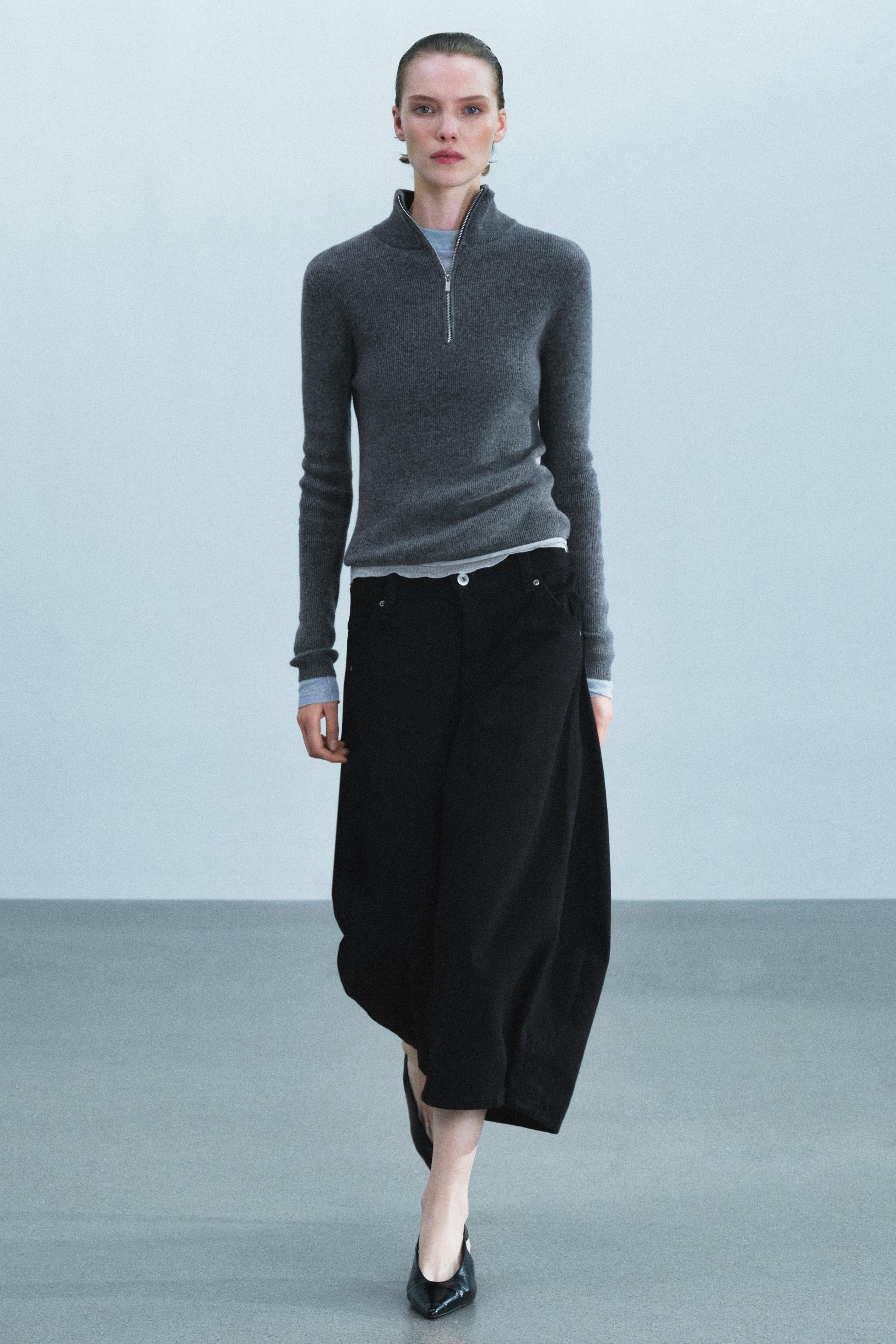 BERMUDA EN DENIM CARROT TAILLE MOYENNE ZW COLLECTION