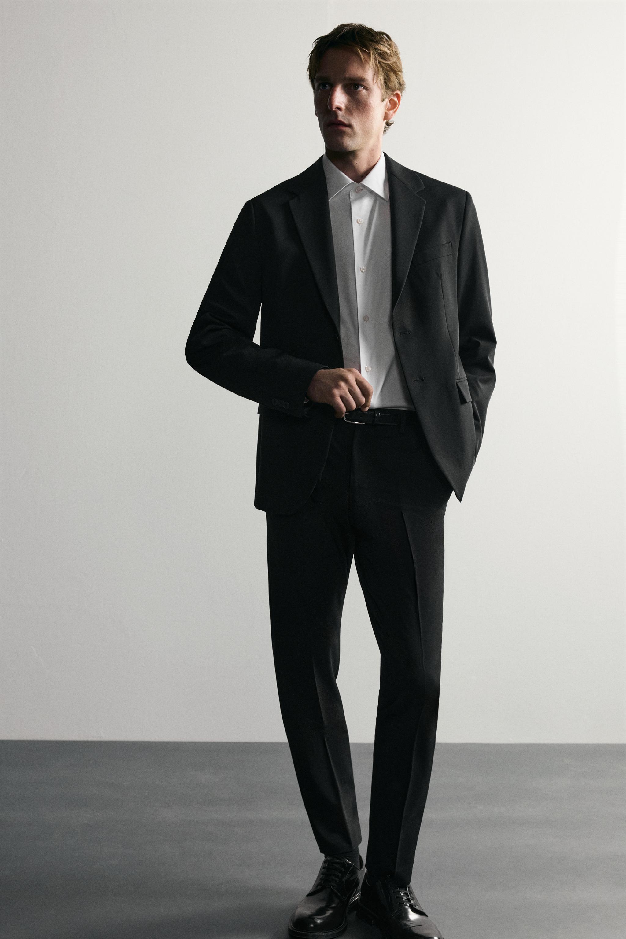 COMFORT SUIT PANTS - Navy blue | ZARA United States