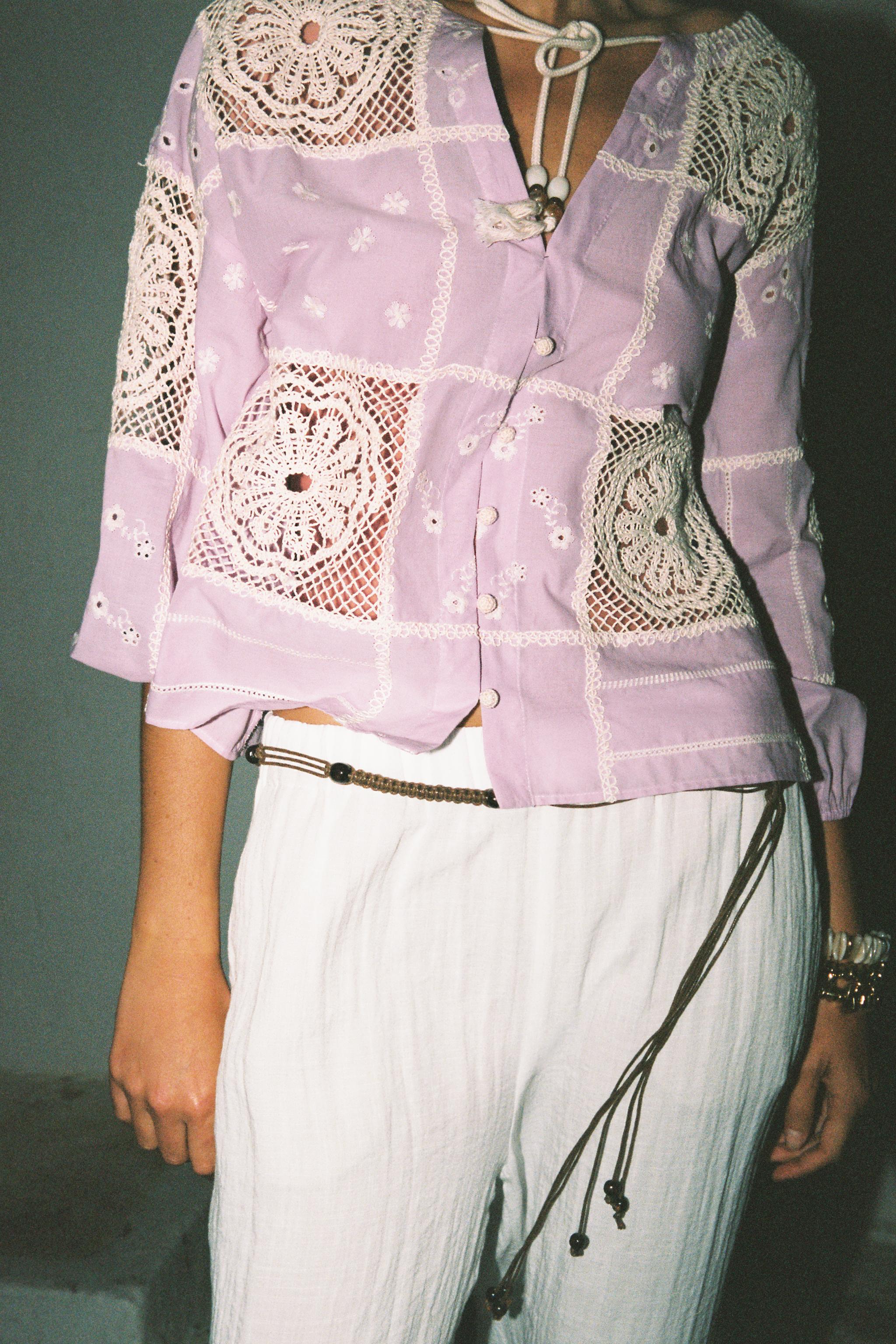 CROCHET COMBINATION SHIRT
