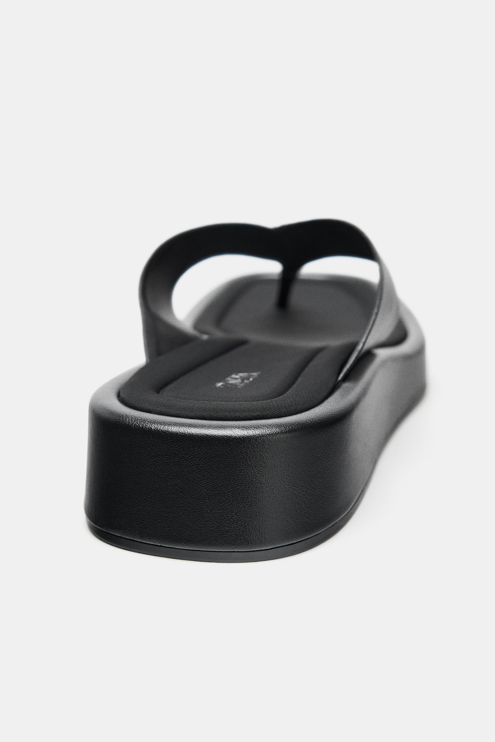 フラットサンダル - ブラック | ZARA Japan / 日本