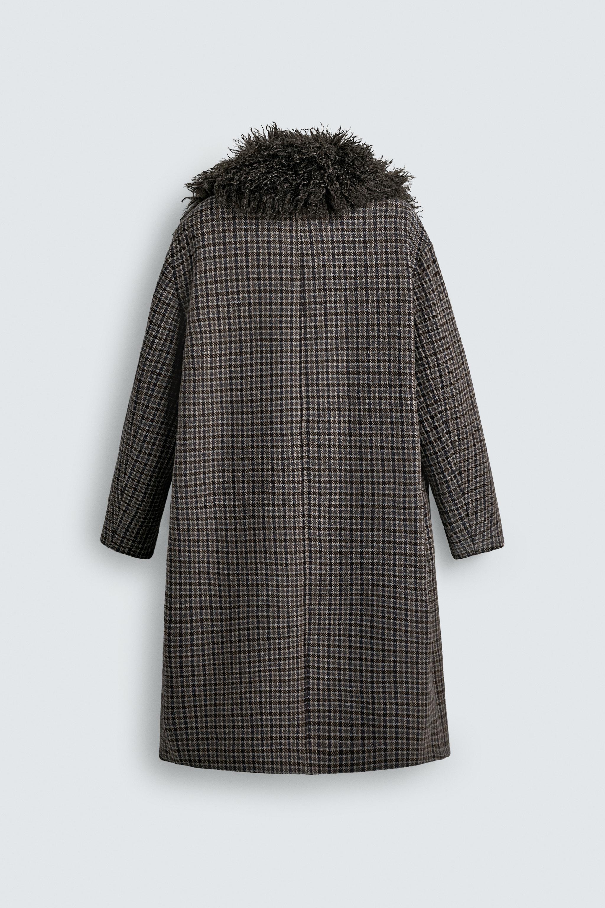 チェック柄コンビコート HARRY LAMBERT FOR ZARA X DISNEY